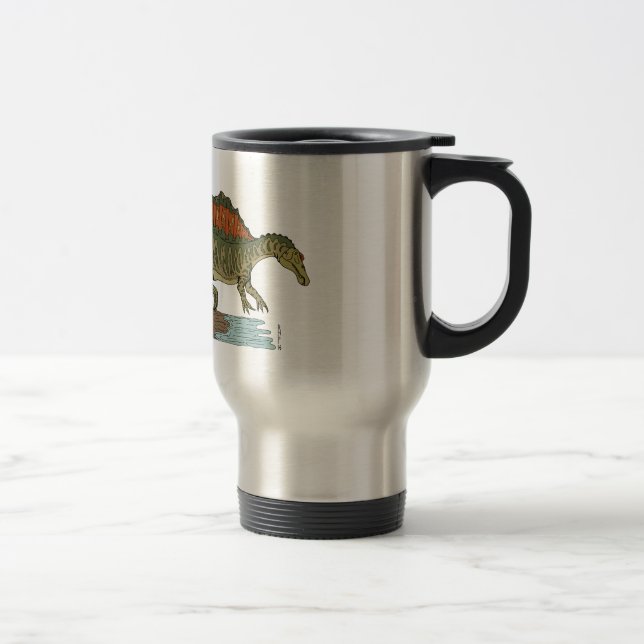 Cretaceous Dinosaur Spinosaurus Travel Mug (Right)