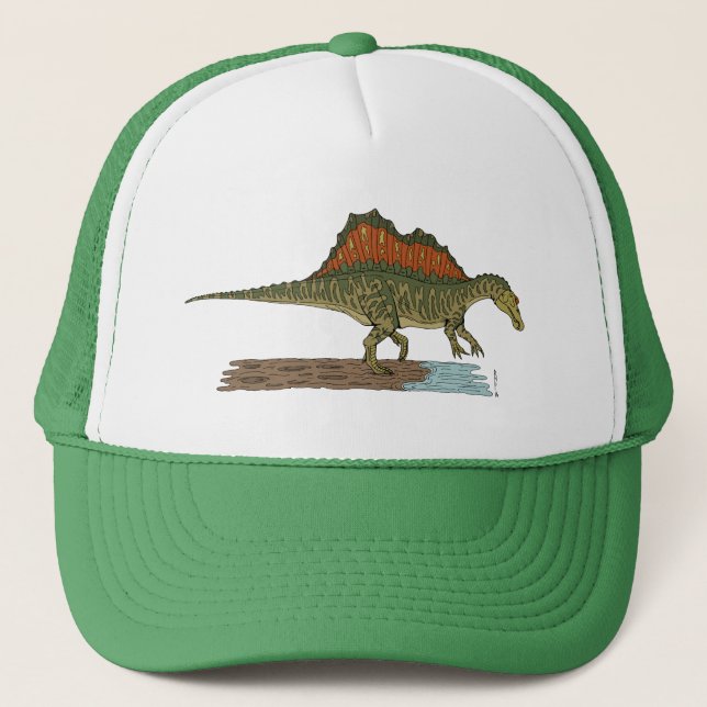 Cretaceous Dinosaur Spinosaurus Trucker Hat (Front)