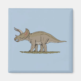 Cretaceous Dinosaur Triceratops Magnet