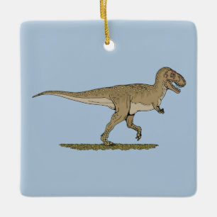 Cretaceous Dinosaur Tyrannosaurus rex Ceramic Tree Decoration