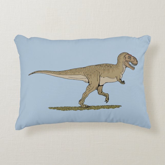 Cretaceous Dinosaur Tyrannosaurus rex Decorative Cushion (Front)