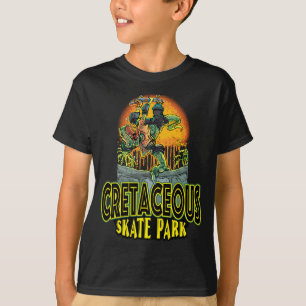 Cretaceous Skateboard Park T Rex T-Shirt