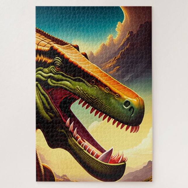 Cretaceous Visitors 1014 piece Jigsaw Puzzle (Vertical)