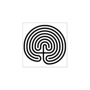Cretan Labyrinth Stamp, Maze Stamp, Greek Mytholog Rubber Stamp