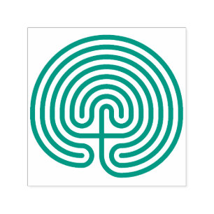 Cretan Labyrinth Stamp, Maze Stamp, Greek Mytholog Self-inking Stamp
