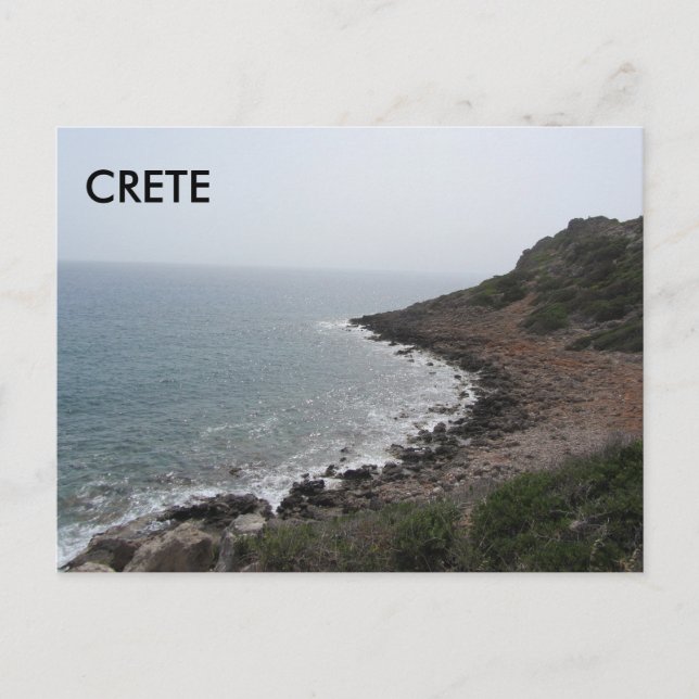 Crete along the Mediterranean Sea Postcard (Front)