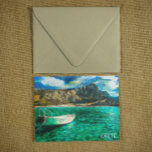 Crete Greece Ocean Oil Painting Postcard<br><div class="desc">This is a beautiful Crete,  Greece oil painting on a postcard that showing the azul water and breathtaking scenery of the famous european travel destination. Works amazing as a travel souvenir and vacation gift for every tourist. Customise with your own text and purchase now.</div>