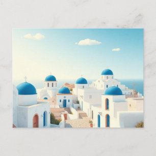 Crete Greece Vintage Travel Art Postcard