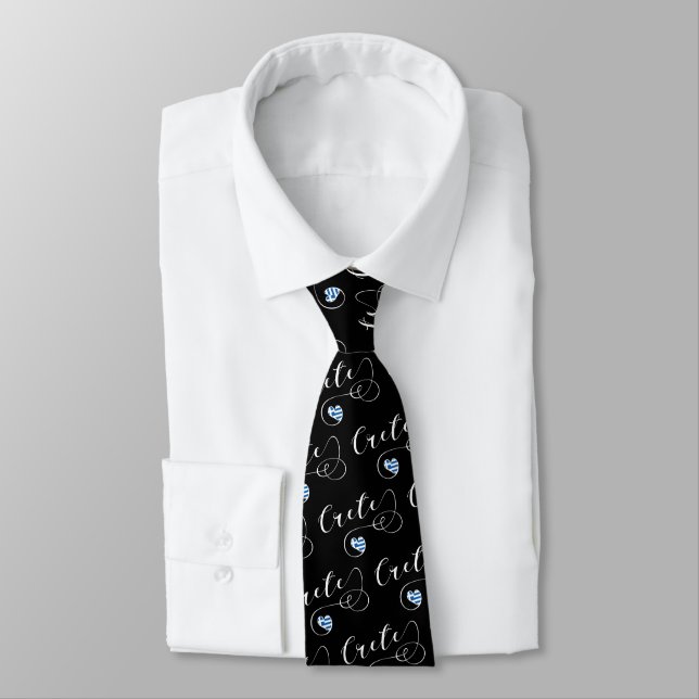 Crete Heart Flag, Greece, Cretan Tie (Tied)