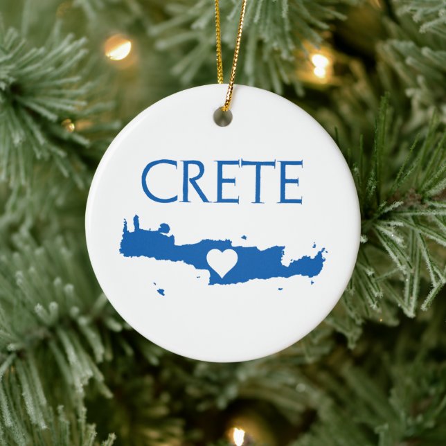 Crete Map Ornament (Tree)