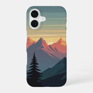 Crête Montagneuse Vintage iPhone 16 Case