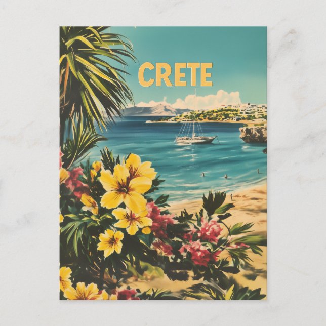 Crete vintage postcard (Front)