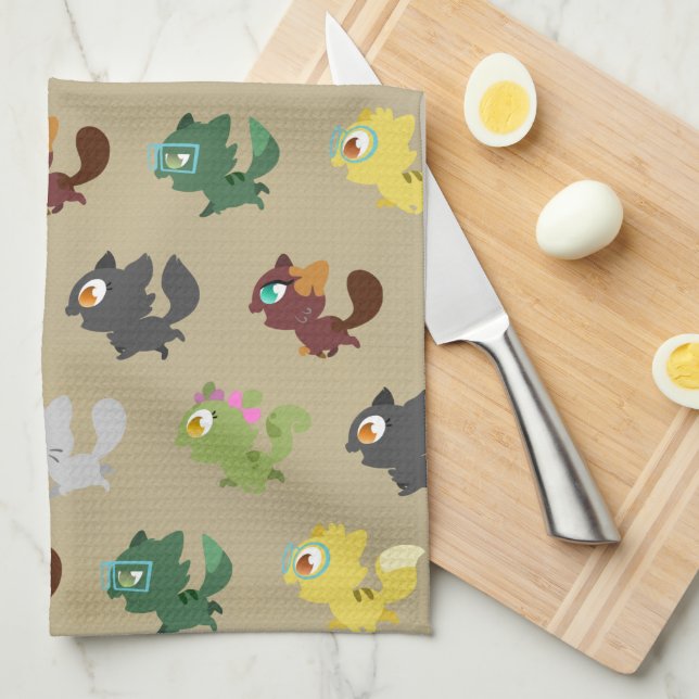 Créu Designer Kitchen Towel (Quarter Fold)