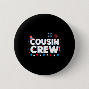 Crew 4th Of July Patriotic American Family Matchin 6 Cm Round Badge