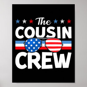 Crew 4th Of July Patriotic American Family Matchin Poster