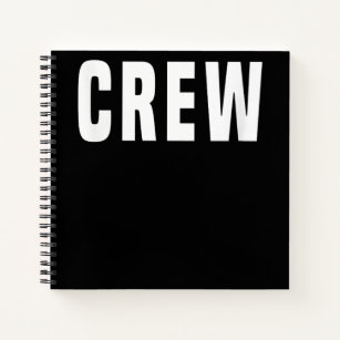 Crew Camera Film Photography Music  - Printed Notebook