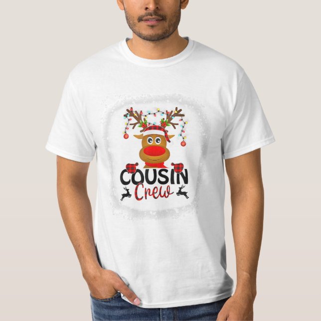 Crew Christmas Reindeer Santa T-Shirt (Front)