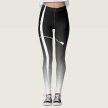 Crew Classic Black White Ombre Leggings