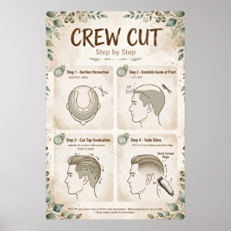 Crew Cut Step by Step Poster