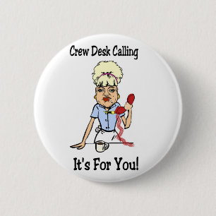 Crew Dest 6 Cm Round Badge
