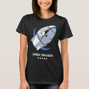 Crew Dragon Spacecraft  Rocket Ship T-Shirt