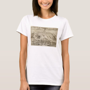 Crew killing and skinning bears, outside  the cabi T-Shirt