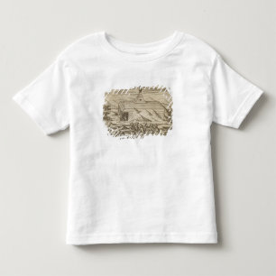 Crew killing and skinning bears, outside the cabi toddler T-Shirt