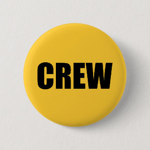 Crew Member - Event Team Staff 6 Cm Round Badge