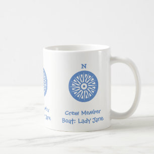Crew Member of Boat - Name can be personalised Coffee Mug