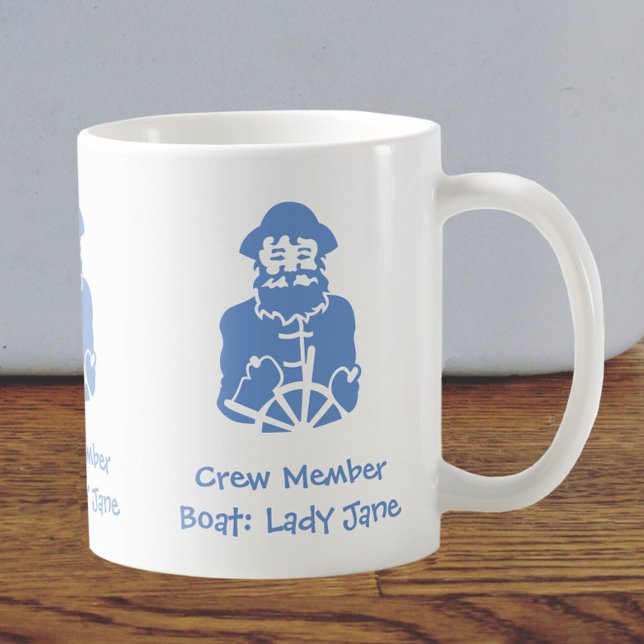 Crew Member of Boat - Name can be personalised Coffee Mug (Creator Uploaded)