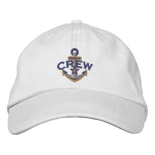 Crew Nautical Star Anchor Embroidery Embroidered Hat