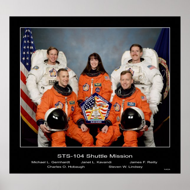 Crew of the - STS-104 Shuttle Mission - 1002 Poster (Front)