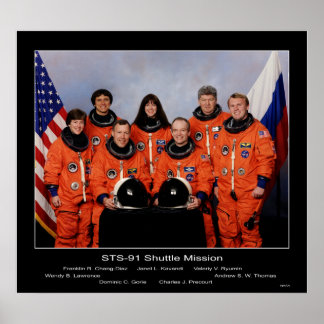 Crew of the STS-91 Shuttle Mission... Poster