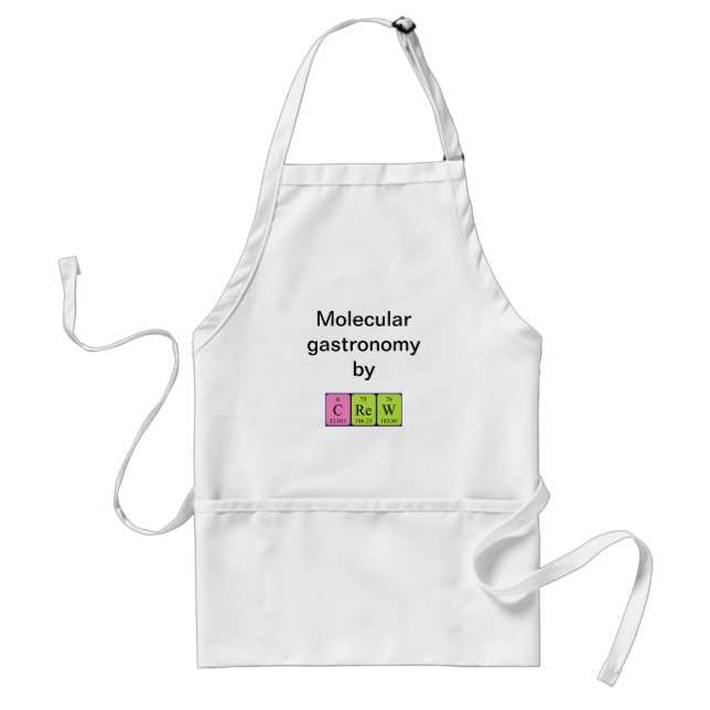Crew periodic table name apron (Front)