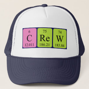Crew periodic table name hat