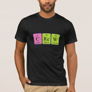 Crew periodic table name shirt