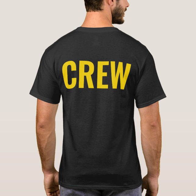 Crew Personalised Employee Work T-Shirt (Back)