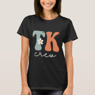 Crew Retro Groovy Vintage Women Happy First Day Of T-Shirt
