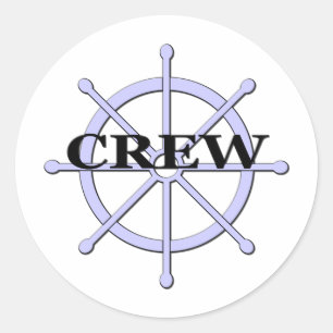 Crew Ship Wheel Sticker