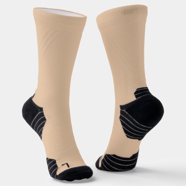 Crew Socks Beige    (Angled)