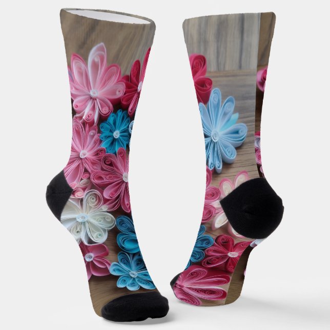 Crew Socks – Comfortable, Durable, and Stylish  (Angled)