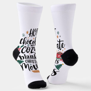 Crew Socks-Hot Chocolate & Cozy Christmas Vibes Socks