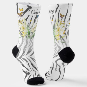 Crew Socks Tiger, Lilly and Butterflies