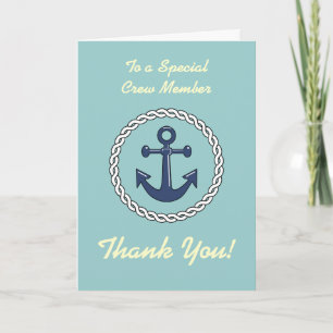 Crew Thank You - Anchor Card