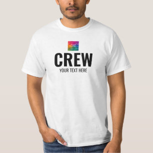 Crew Upload Company Logo Here Men's Customisable T-Shirt
