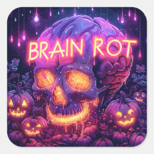 crewneck sweatshirt ExDesigner Halloween Square Sticker