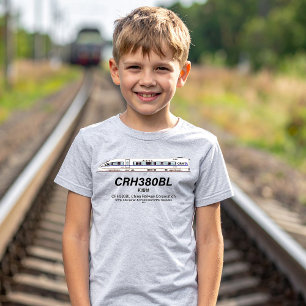 CRH380BL China Railway High-Speed Electric Train T-Shirt