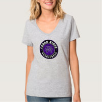 CRHS Basketball Logo - Ladies Grey V-Neck