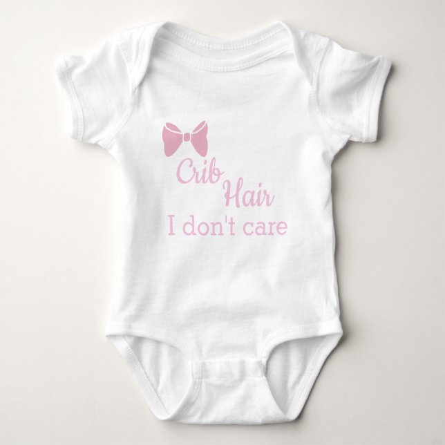 CRIB HAIR I DON'T CARE bodysuit (Front)