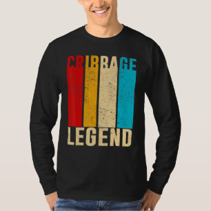 Cribbage Legend Player Fifteen Two Fifteen Four Re T-Shirt